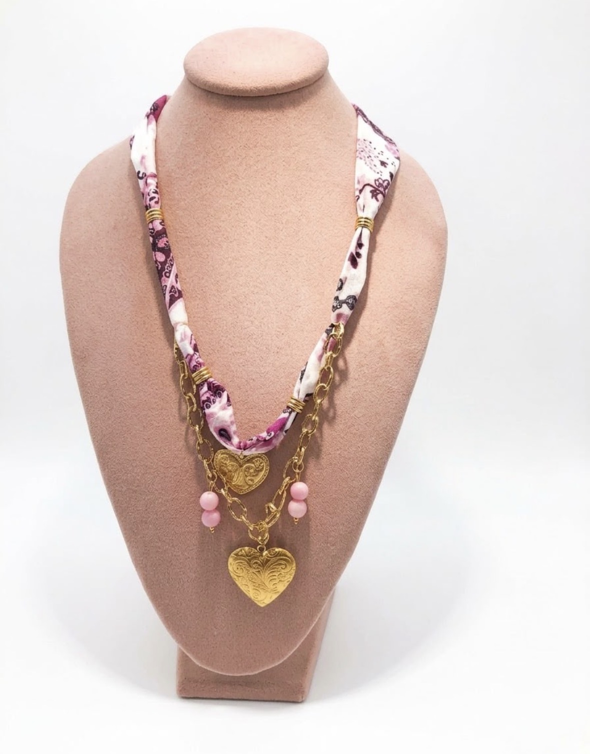 Set corazones dorados 