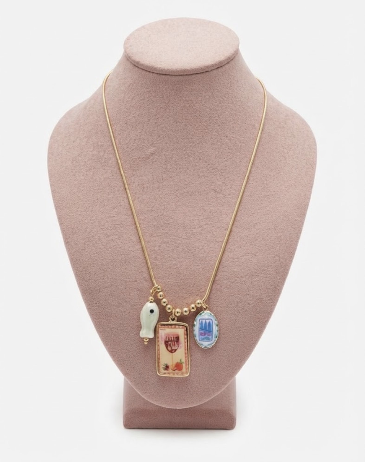 Collar pez relicario 